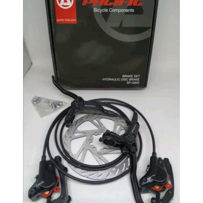 Brakeset hydraulic rem hidrolik sepeda MTB LIPAT PACIFIC rem cakram sepeda