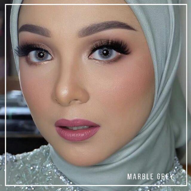 SOFTLENS NEW MORE DUBAI CTK MARBLE GREY - MINUS dan NORMAL