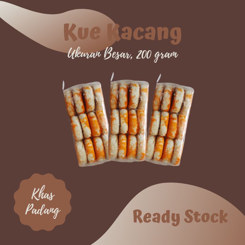 

Biskuit Kue Kacang Kering Makanan Ringan Khas Padang 200 gram