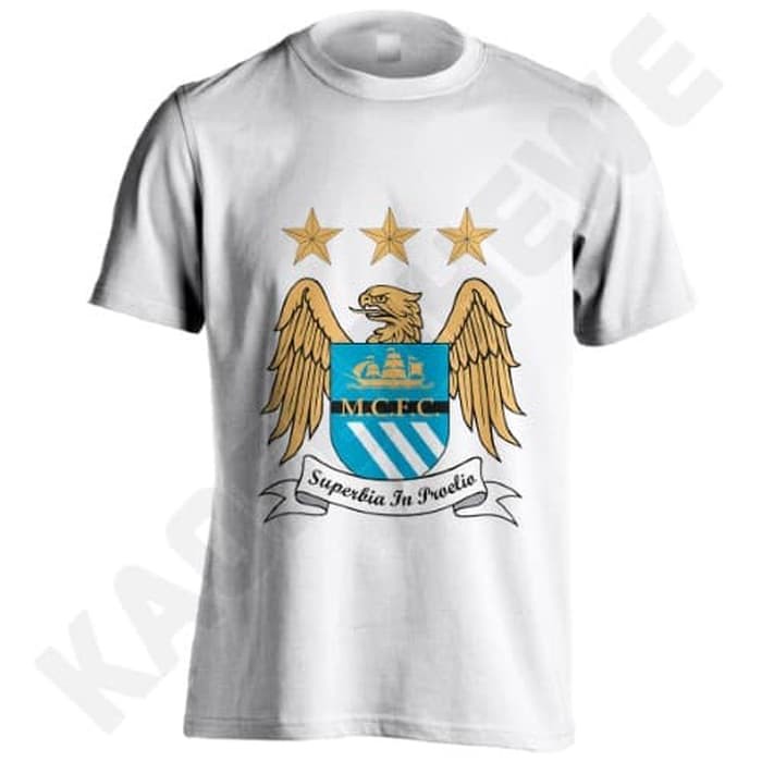 KAOS MANCHESTER - PUTIH UKURAN S-XXL