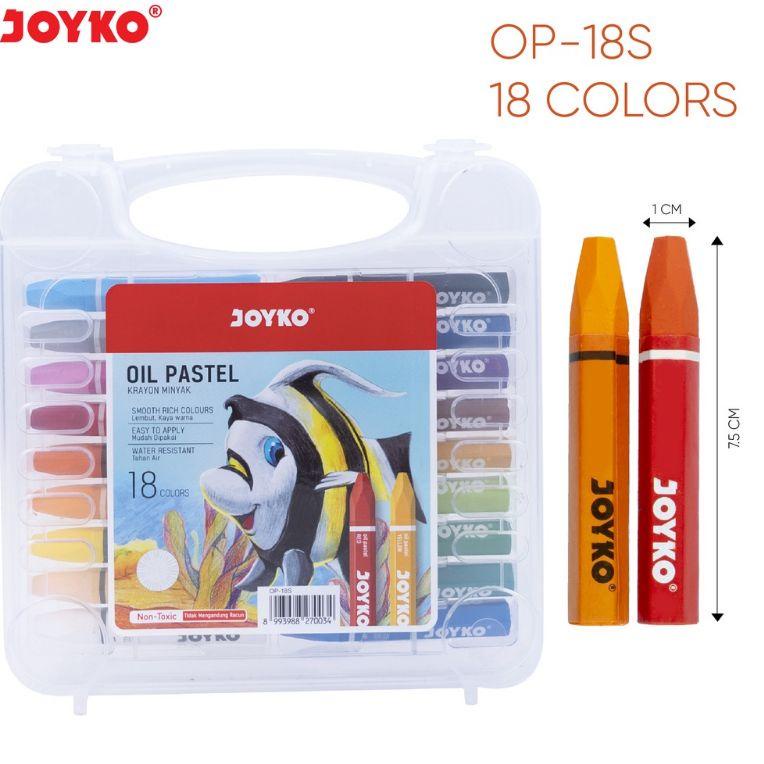 

(N7K5) ☆ Crayon Joyko / Oil pastel Joyko 18 / (1pak) //Lagi@viral