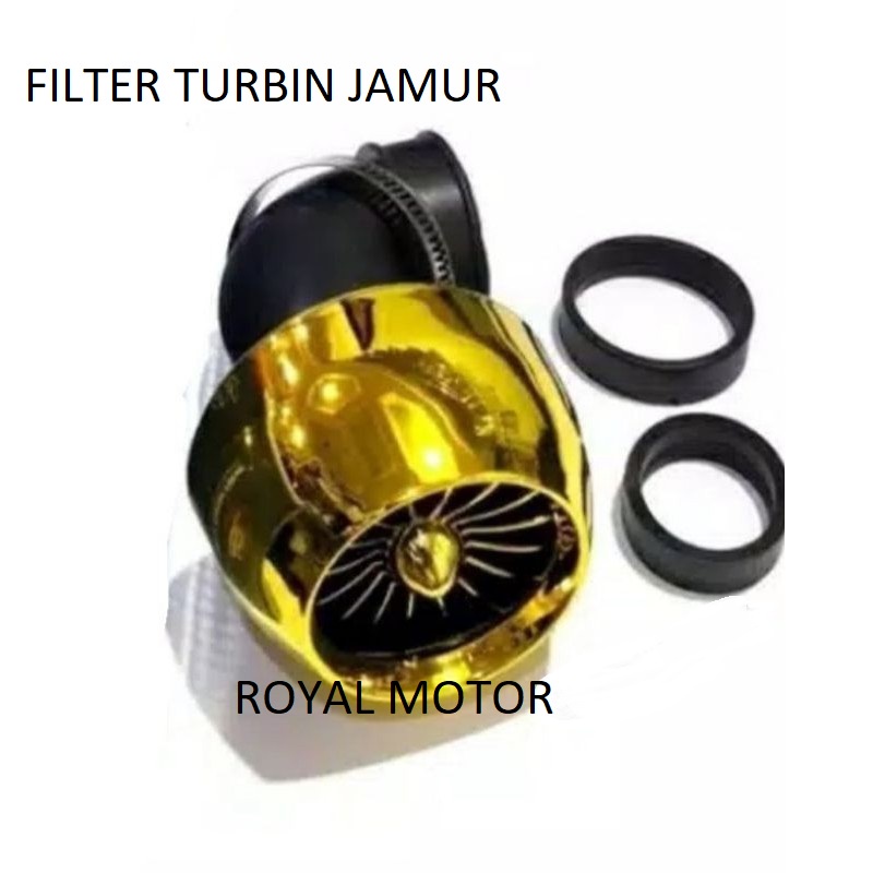 [ model TURBIN PESAWAT ] FILTER KARBU Racing VARIASI filter karbu  asl  power jet PE dan PWK saringan filter udara universal