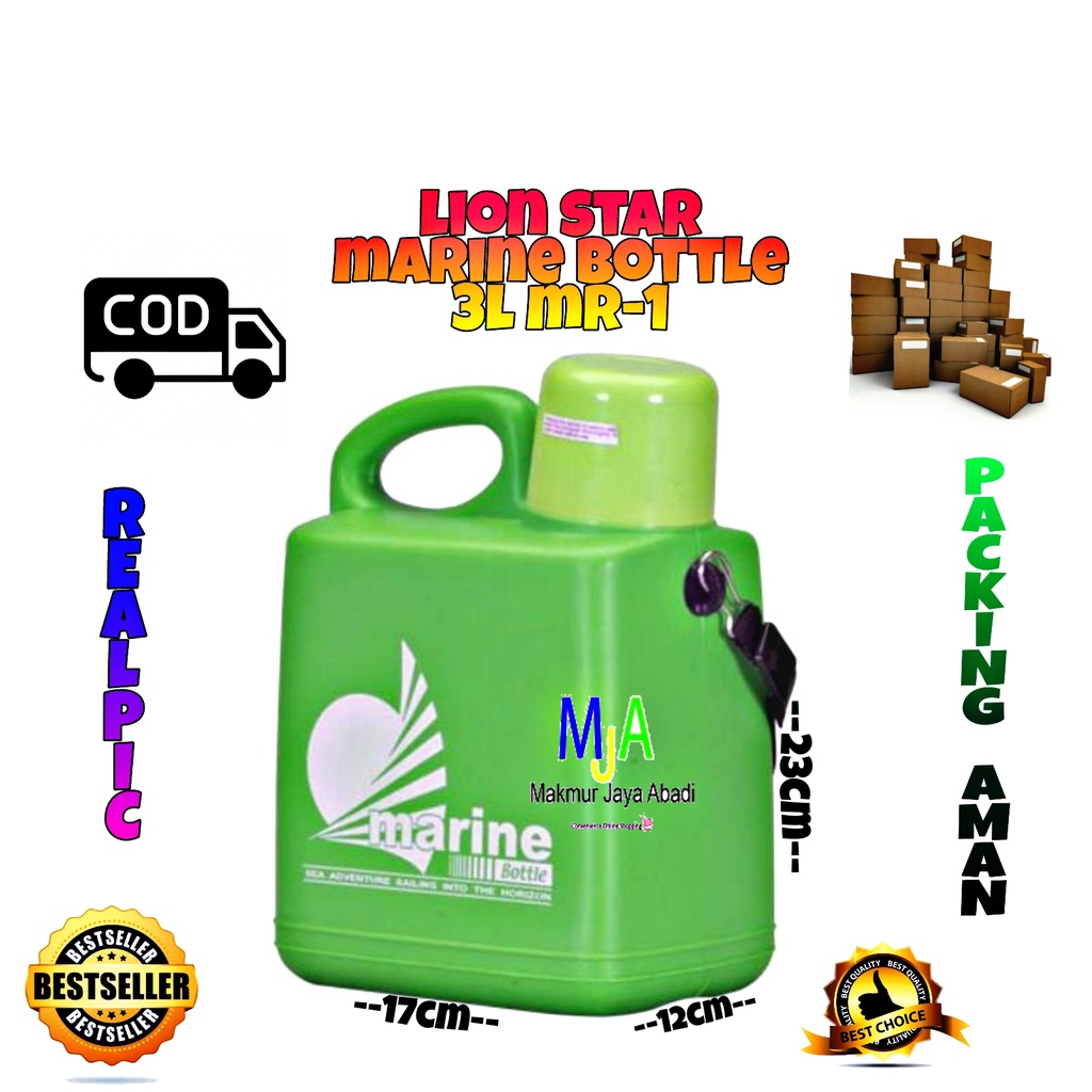 PROMO (Bisa COD) Lion Star Marine Bottle 3 Liter MR-1 Botol Minum Jumbo / Termos Minum