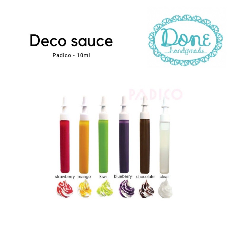 padico Deco Sauce deco cream dekorasi clay fake cream palsu CLEAR donehandymade done handymade jual bahan kerajinan tangan