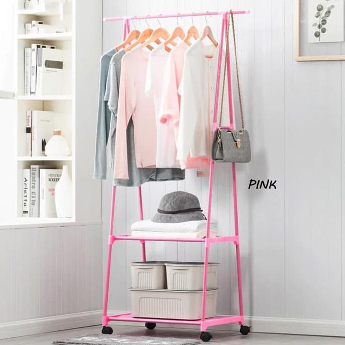 Gantungan Baju Segitiga Triangle Stand Hanger Rak Baju Segitiga