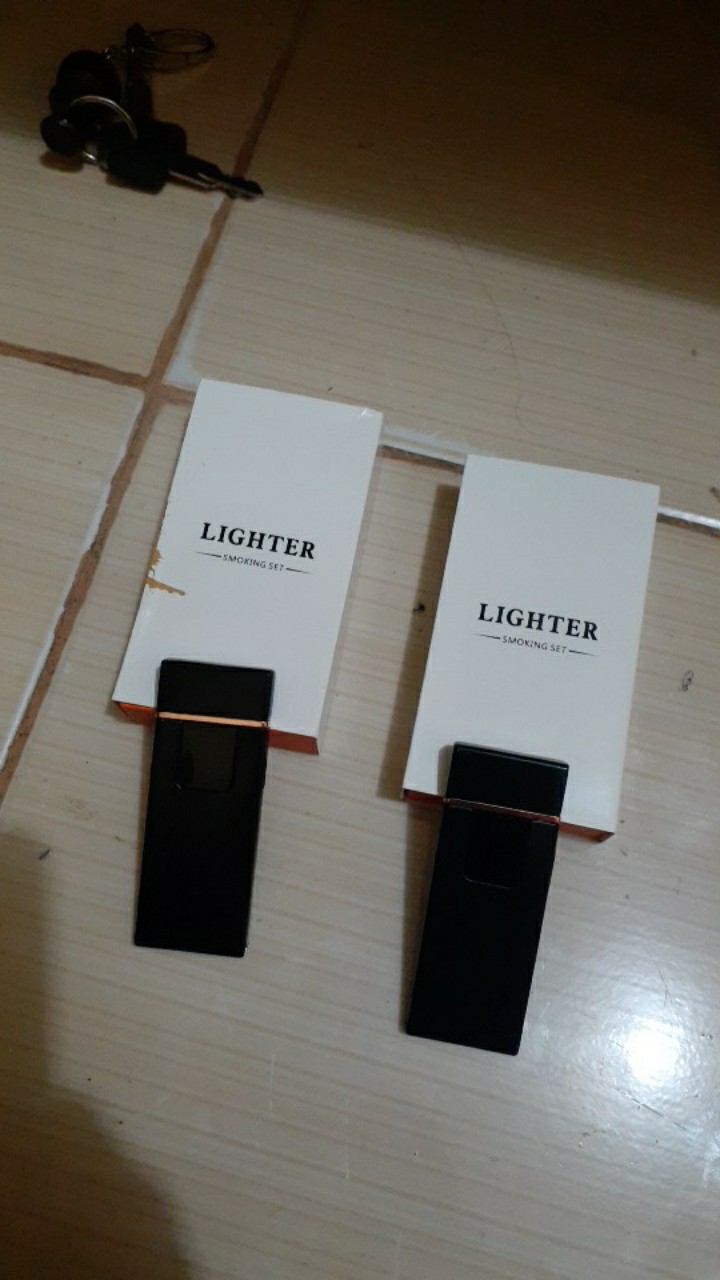 Korek Api Elektrik Fingerprint Touch Sensor Led Display Power