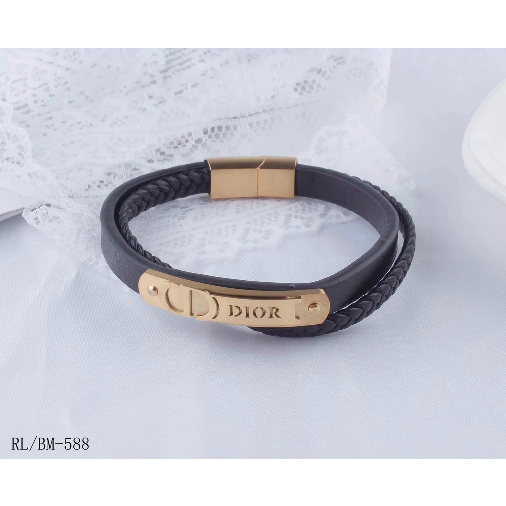 Titanium Gelang Kulit Perhiasan Fashion 4010