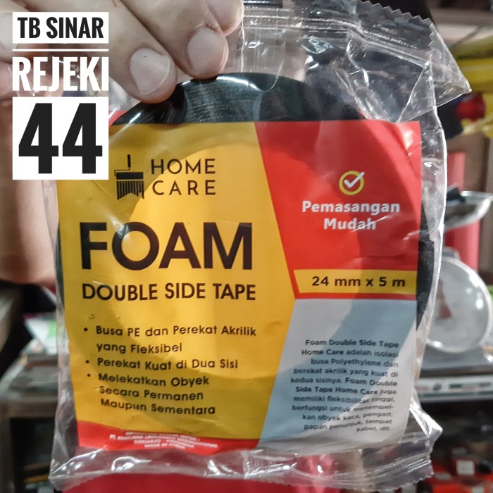 

Cantik Double Side Tape Foam 24 Mm Home Care 24Mm X 5 Meter Avian Brand Trendi