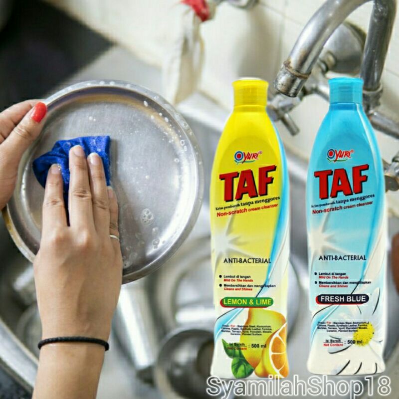 YURI TAF CREAM CLEANSER ANTIBACTERIAL 500 ML (KRIM PEMBERSIH STAINLESS)