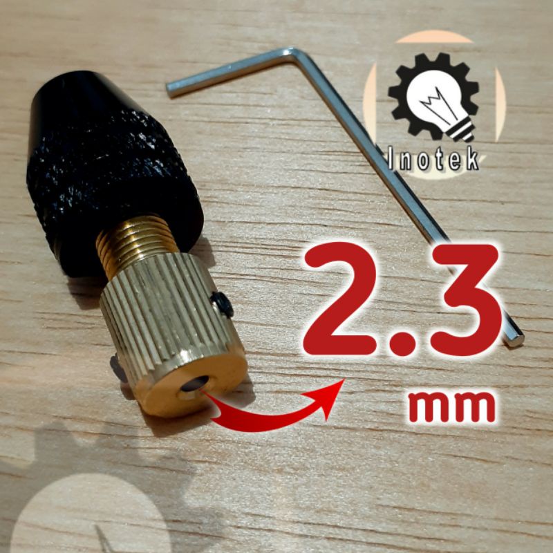 Mini Chuck Drill Keyless As 2.3mm bisa untuk motor dc RS 380 385 390