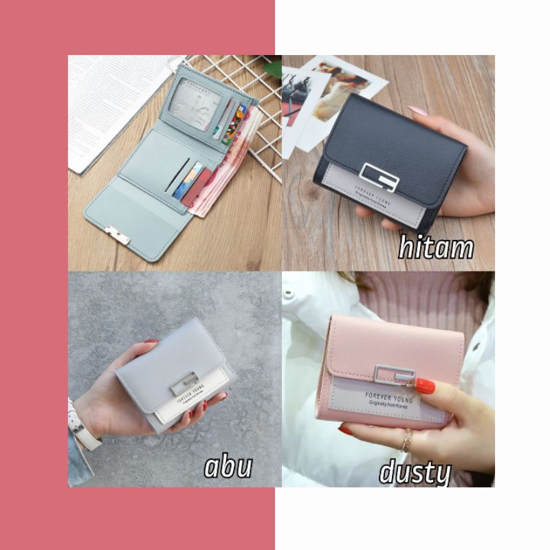 DOMPET MINI KOREA / DOMPET LIPAT IMPORT KOREA / DOMPET LIPAT WANITA / DOMPET MINI WANITA