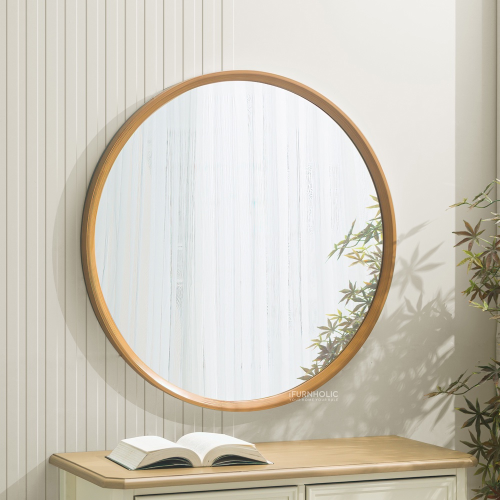 IFURNHOLIC Wanda Round Mirror 80 - Cermin Dinding - Furniture