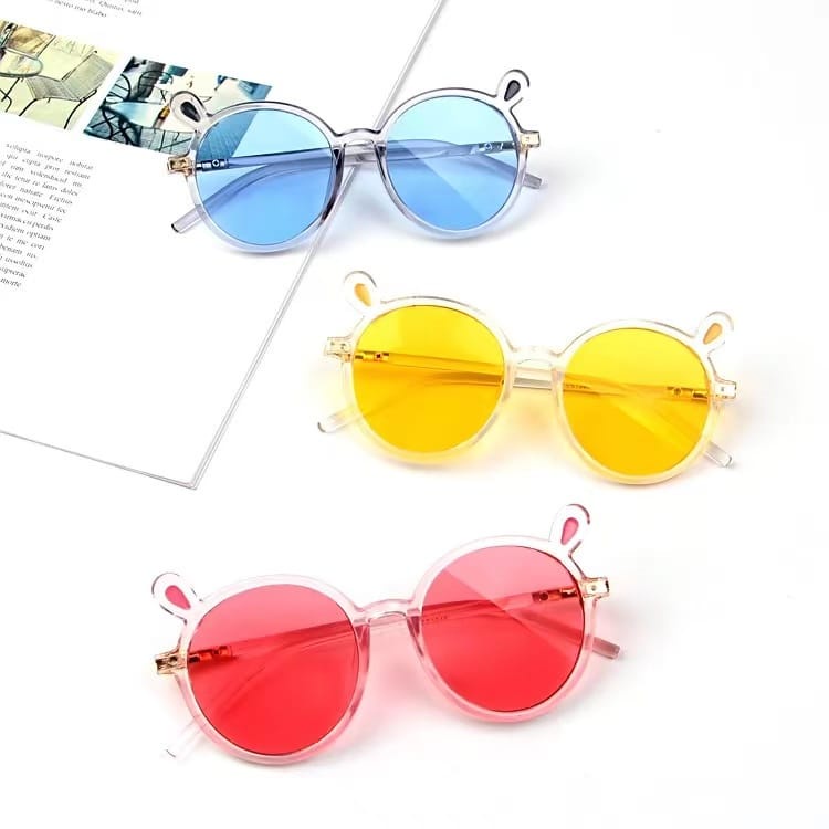 (COD) Kacamata Anak Kids Fashion Kacamata Kelinci Transparant Anti Blue Light Sunglassess