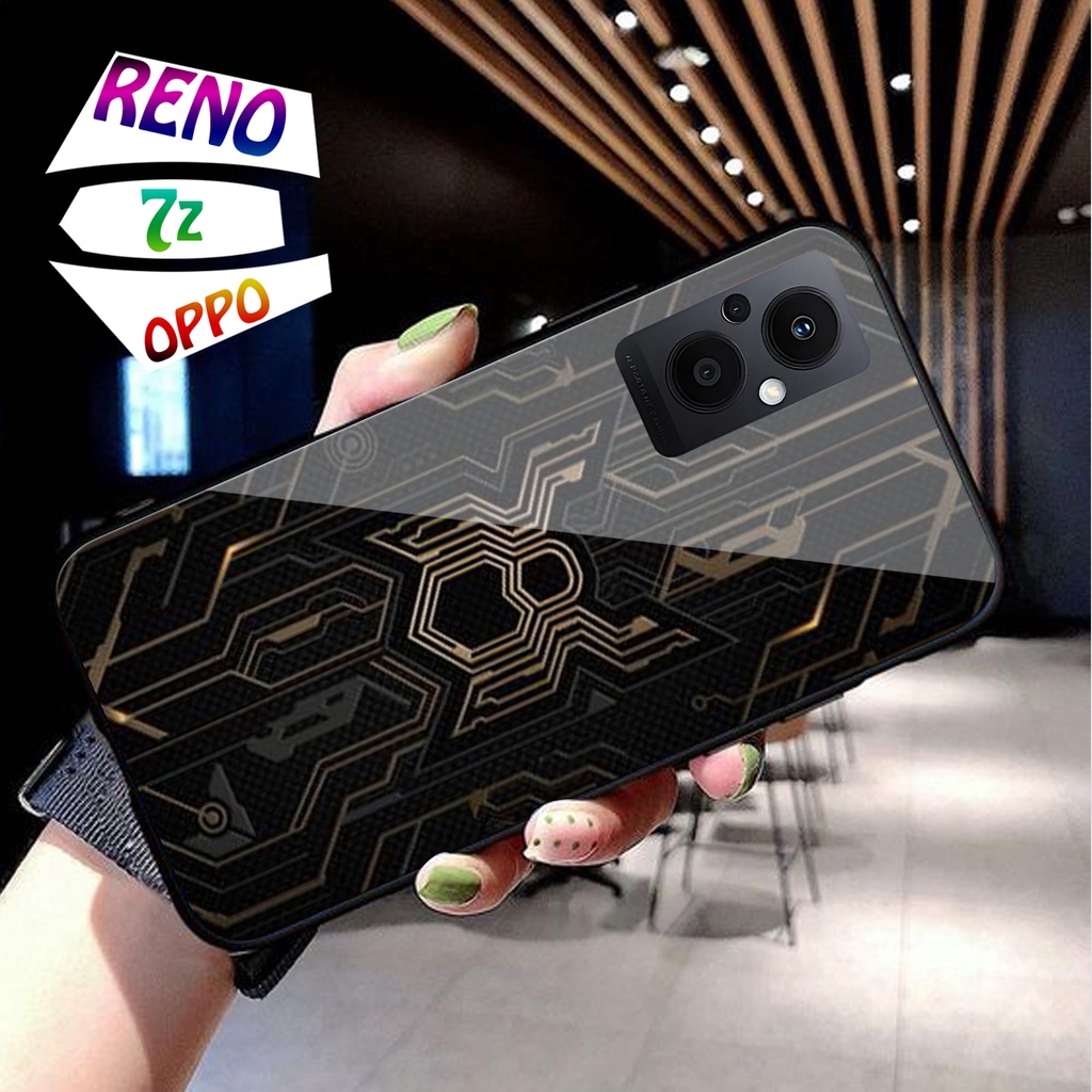 Softcase Kaca Oppo Reno 7 RENO 7Z  - Casing Hp  Oppo Reno 7 RENO 7Z   - Case Hp Oppo Reno 7 RENO 7Z 
