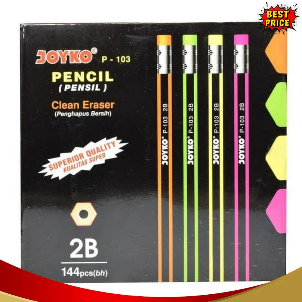 

TERMURAH Pensil Penghapus 2B P13 Joyko per Lusin