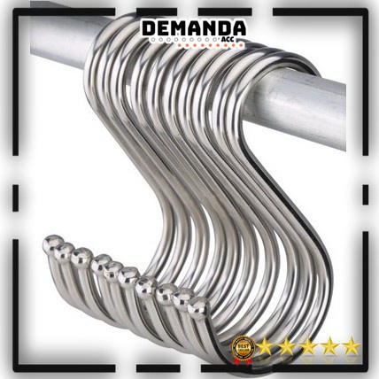 GANTUNGAN SERBAGUNA/S-HOOK/ STAINLESS STEEL IMPORT KUALITAS PREMIUM BERBAGAI UKURAN