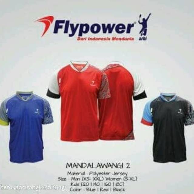 Jual Baju Flypower Mandalawangi Baju Badminton Shopee Indonesia