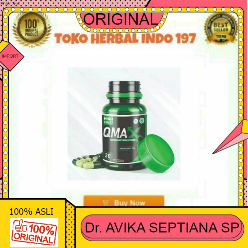 100% ASLI ( Bisa Cod ) QMAX ORIGINAL ASLI HERBAL ALAMI