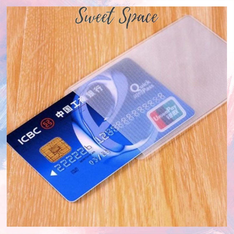 COVER PLASTIK PELINDUNG KARTU ATM SIM KTP KARTU NAMA [SWEETSPACE]