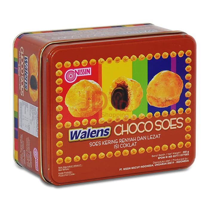 NISSIN WALENS COKLAT SOES 350 GRAM 1 KARTON ISI 6 TIN