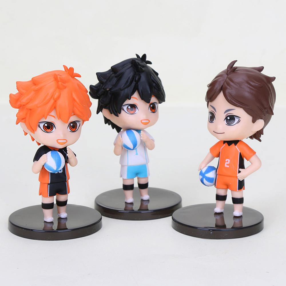 SKJK   Haikyuu Figure Hadiah 4pcs /set Anime Figure Mainan Action Figure Tobio Kageyama