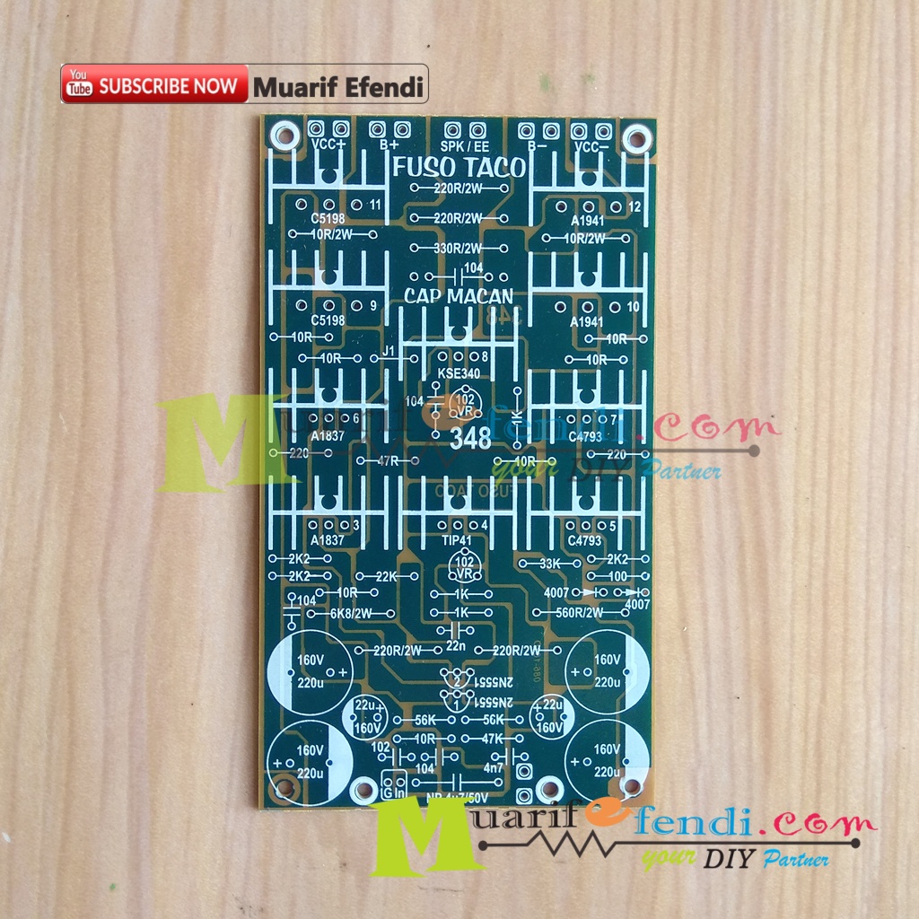 PCB Driver Power Amplifier 4 tingkat FUSO TACO 348