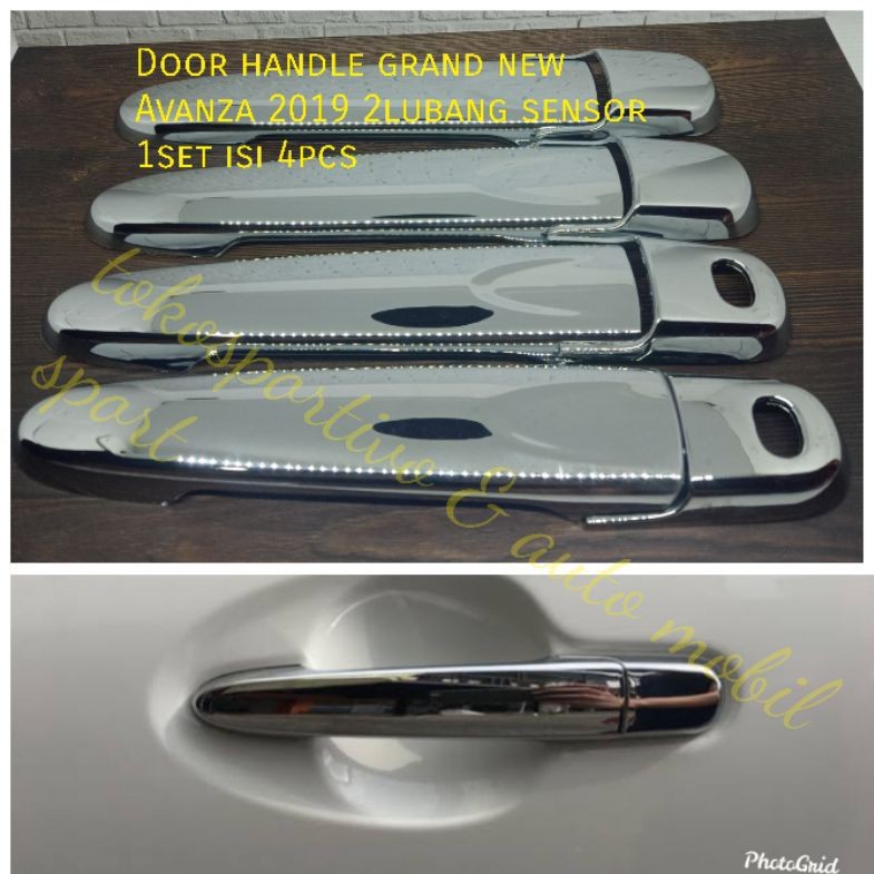 Cover pegangan pintu Door handle pintu krome grand new Avanza/Xenia 2019/2020 1set isi 4pcs