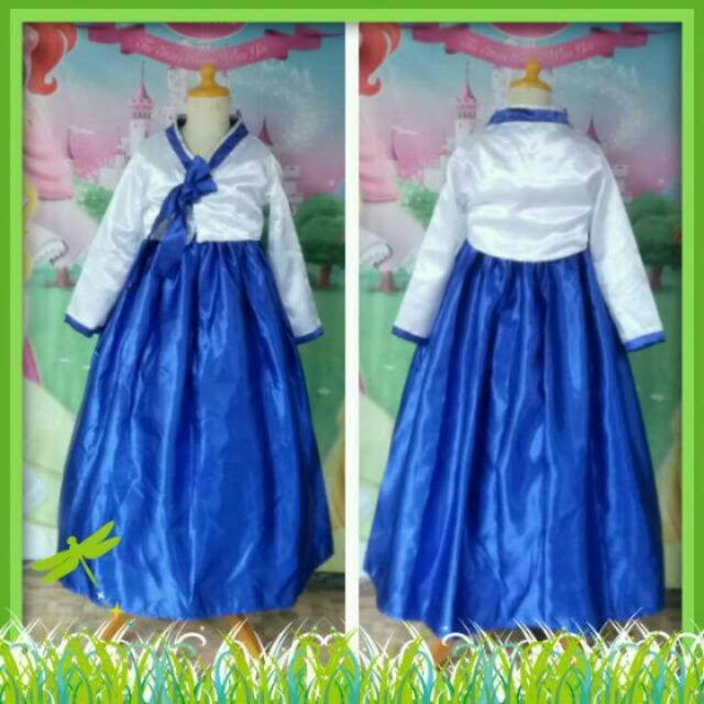 Kostum Hanbok Korea Anak Perempuan Size 2 - 12 Tahun