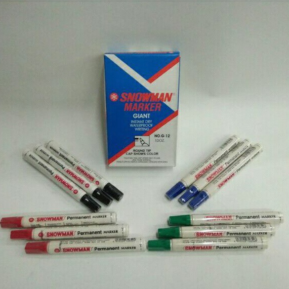 

Spidol Snowman Permanent Marker G-12