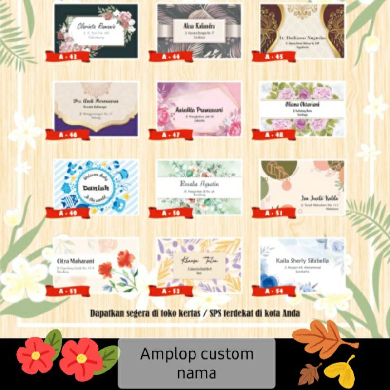 

amplop sumbangan custom nama