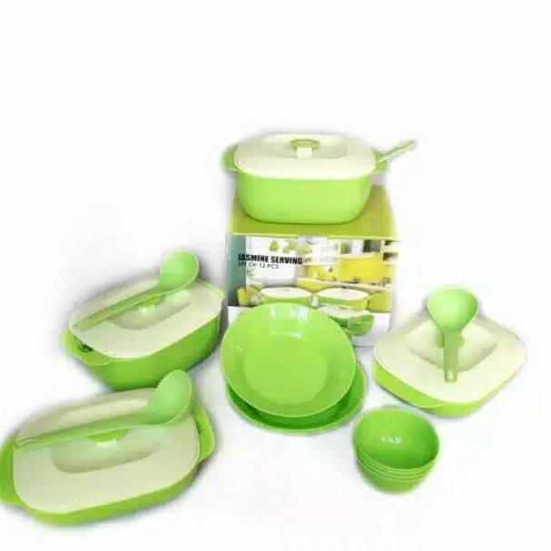 [FREE BUBLE WRAP] JASMINE SERVING SET 12 PCS/WADAH SAJI ELEGAN (ART. 5956)