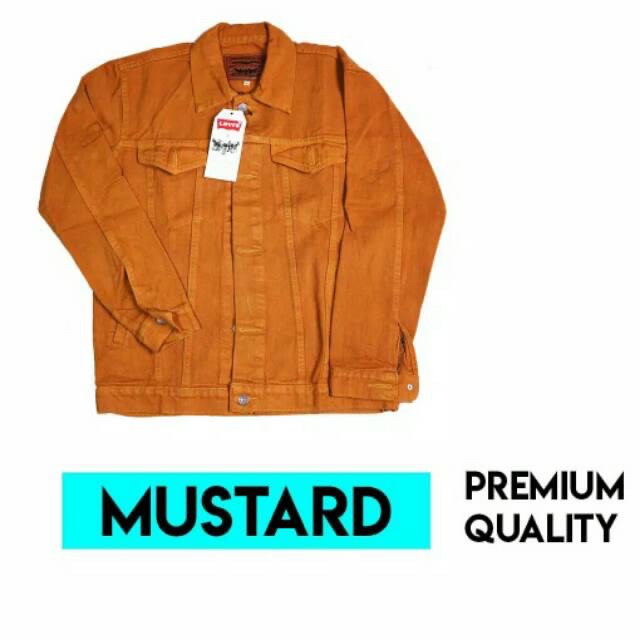 (BISA COD) jaket jeans hijau tua,green army saku dalam pria