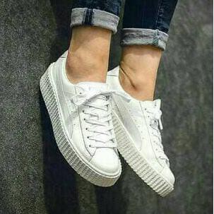Grosir sepatu puma putih sport/kets/casual wanita murah/ecer terbaru