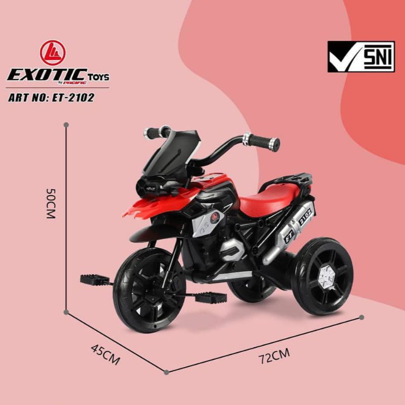 Sepeda Roda Tiga Anak Model Motor Exotic ET-2102