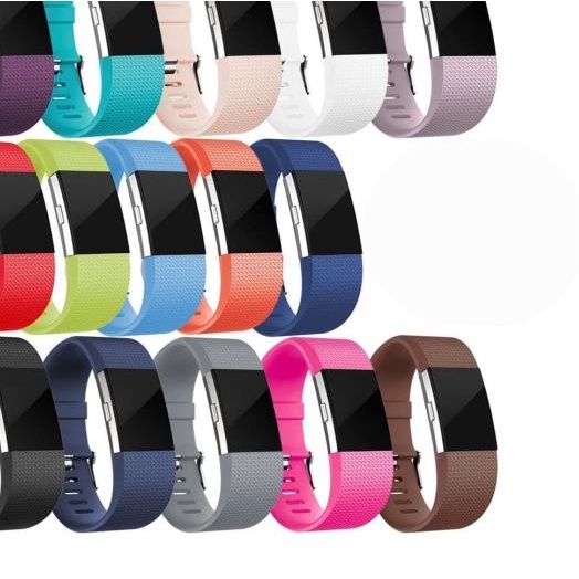 Tali Jam FITBIT CHARGE 2 Silikon - Strap Band Watch - PEACH