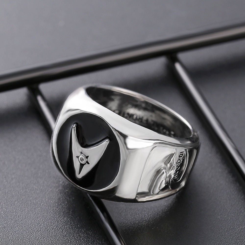 Cincin Desain Star Trek Star Trek American Starship Enterprise Bahan Silver 925 Untuk Pria