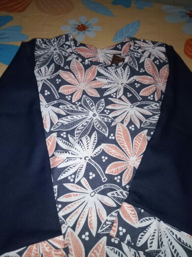 M-l-xl-xxl Tunik Batik Wanita Shibori Seragam Batik Murah Atasan Baju Batik Wanita Asli Pekalongan