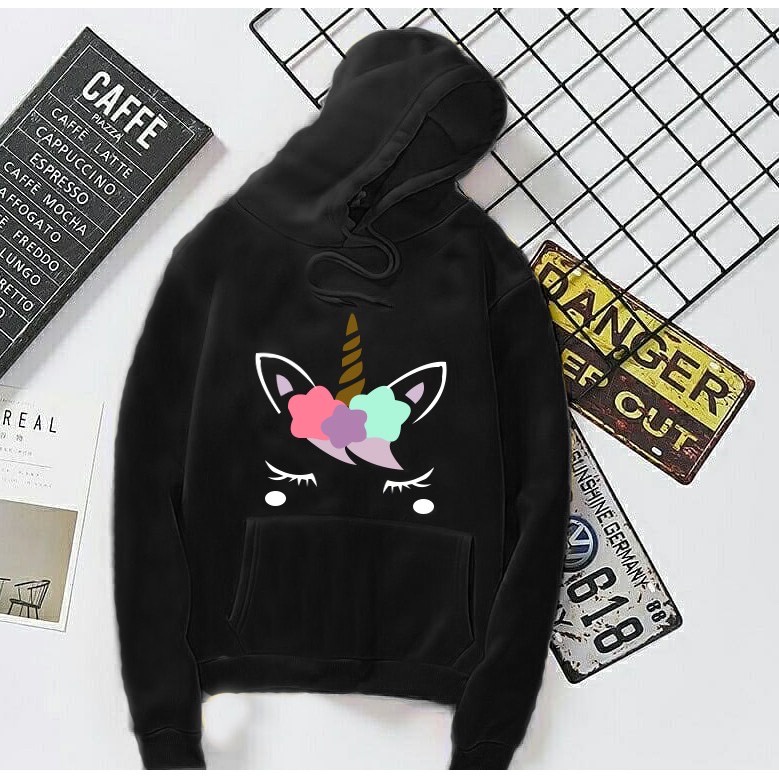 Lilipop.id Sweater Hoodie Wanita Unicorn Jumper