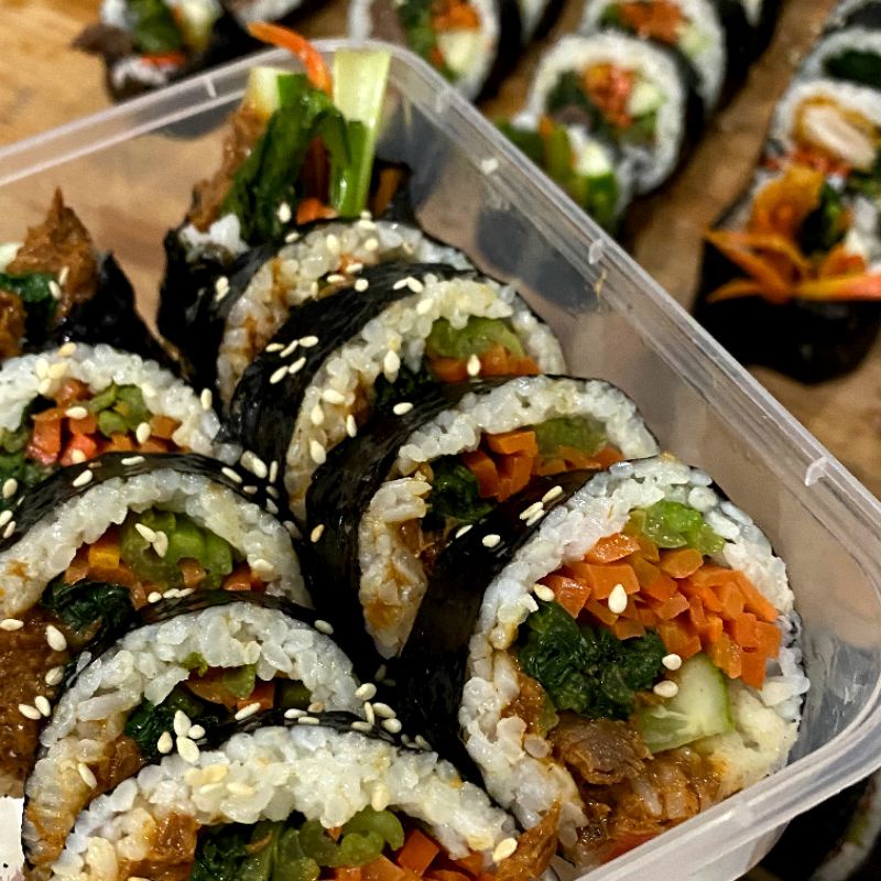 

Kimbab Kimbap Tuna Mayo Nasi gulung Korea Sushi Korea 100% Halal