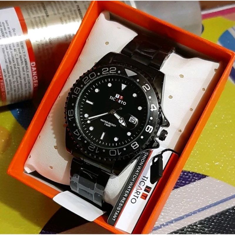 Jam Tangan Ticarto Terlaris Rantai Stainliss Steel Fashion Pria