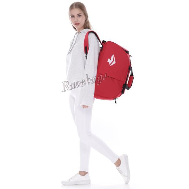 Rave Travel Bag / Gym Bag / Fitness Bag - Merah