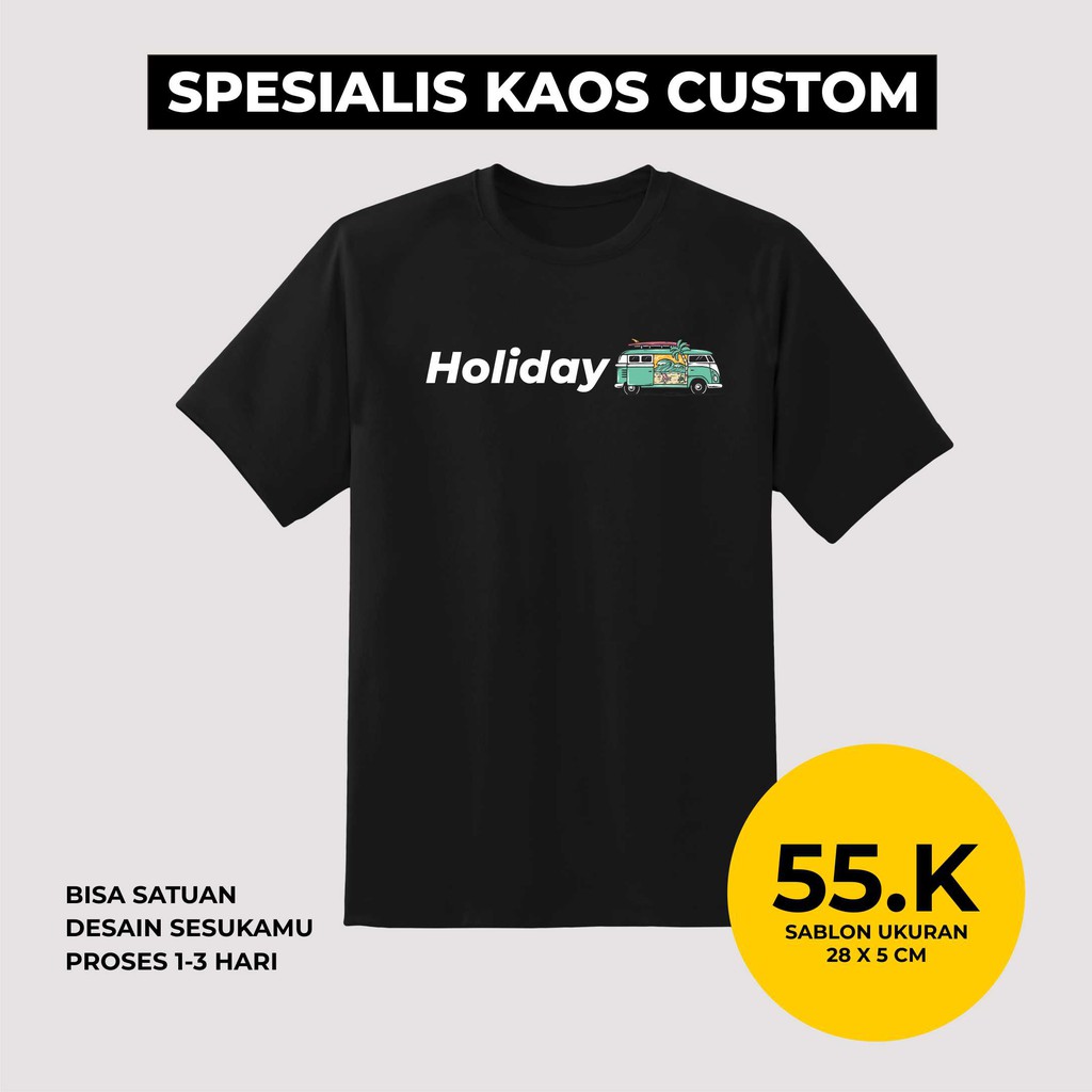 Kaos Custom Desain suka-suka / Kaos Custom Satuan Rp.50.000