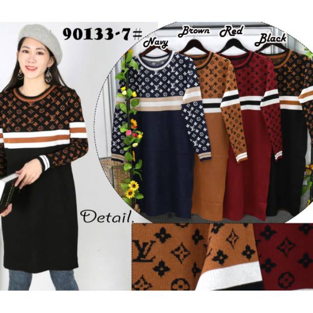 tunik rajut LV import