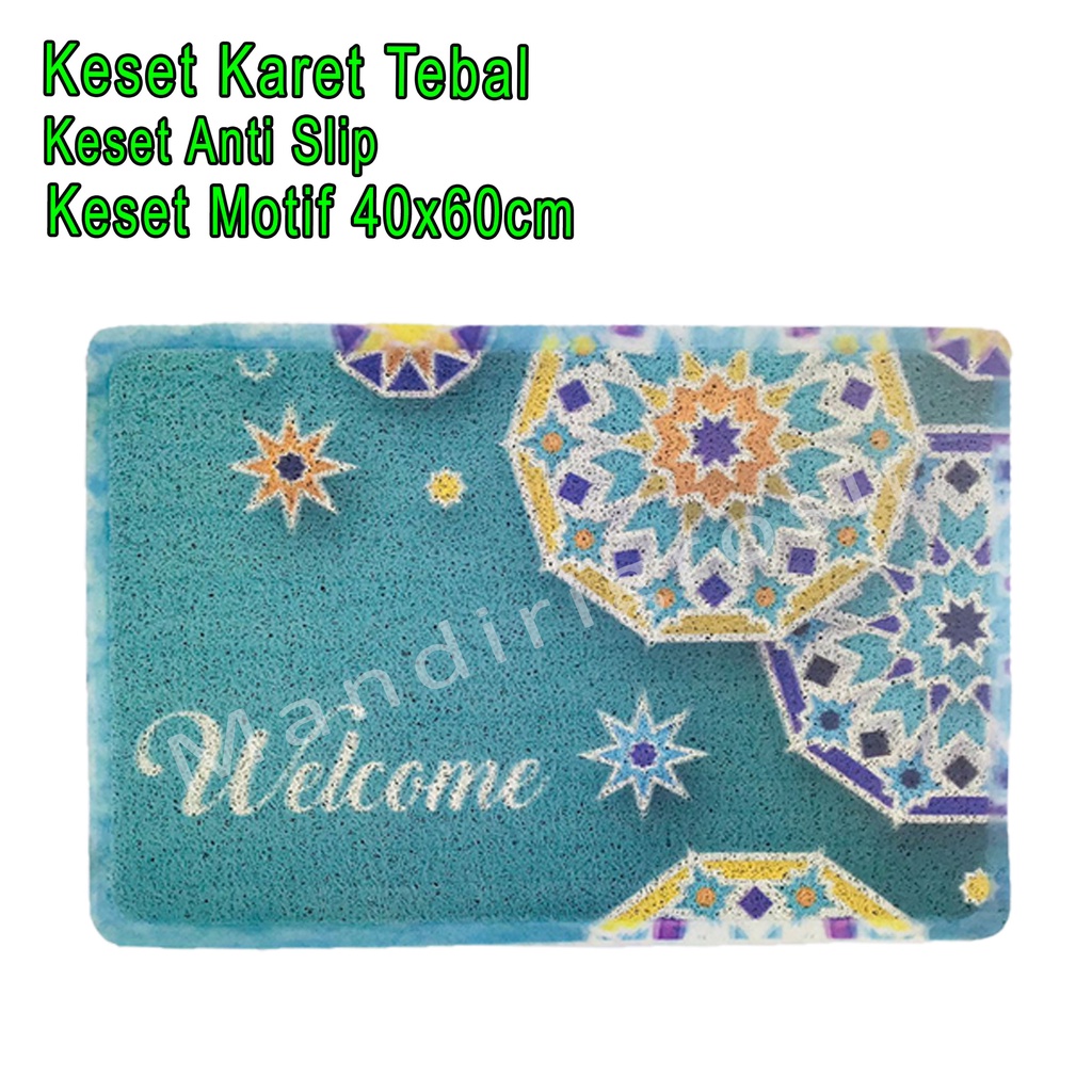 Keset Karet Tebal * Keset Anti Slip * Keset Motif * Uk.40x60cm