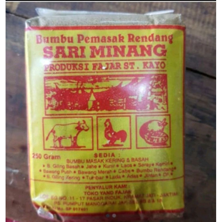 

Bumbu SariminangRendang / SariminangKambing 250 gram