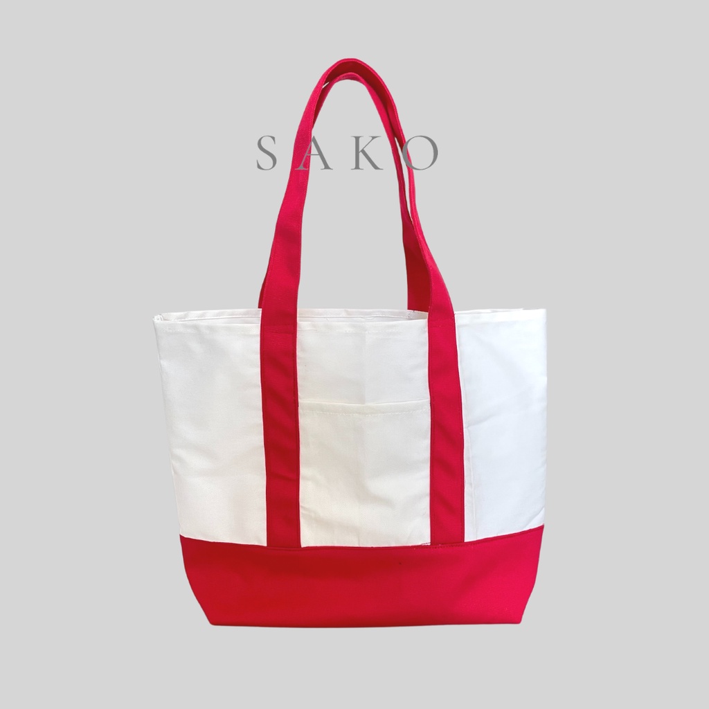 (SAKO) TOTEBAG KANVAS POLOS JAPANESE STYLE