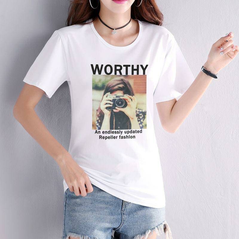 Kaos wanita putih spandeks premium import / kaos wanita model korea warna putih motif polos import