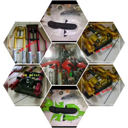 Promo sepaket Murah usd klx MERK RIDE IT Dan Bodi full set klx Limited