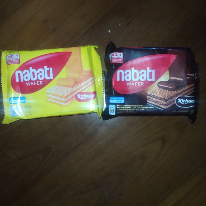 

Richeese Nabati wafer chocolate dan cheese 46 gr