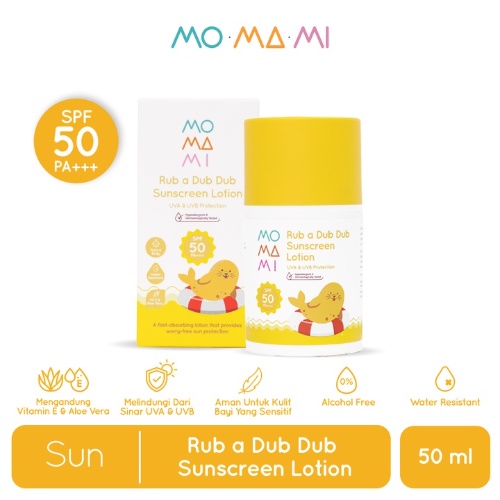 Momami Rub A Dub Dub Sun Lotion Krim Tabir Surya Sunblock 50ml